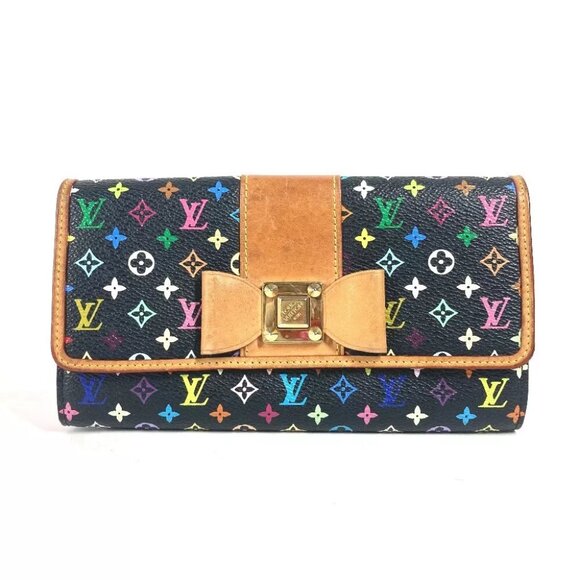 LOUIS VUITTON  MonogramMulticolore Portefeuille-Sarah Nou Bi-fold wallet - Picture 1 of 16